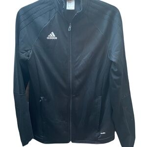 ❤️ ADIDAS BLACK ZIP UP TRACK JACKET SIZE SMALL
